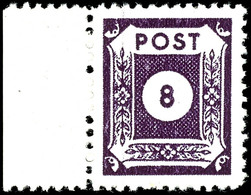 8 Pf. Grauviolett, Zähnung Coswig III, Tadellos Postfrisch, Gepr. Ströh BPP, Mi. 400,-, Katalog: 44DIIIc ** - Sonstige & Ohne Zuordnung