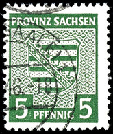 5 Pfg. Graugrün, Wasserzeichen Fallend, Gestempelt, Signiert Ströh BPP, Mi. 130.-, Katalog: 75Xb O - Sonstige & Ohne Zuordnung