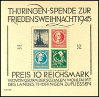 Blockausgabe "Friedensweihnacht 1945", Papier T, Type IV, Tadellos Postfrisch, Gepr. Zierer BPP Und Neues Fotoattest Nag - Sonstige & Ohne Zuordnung