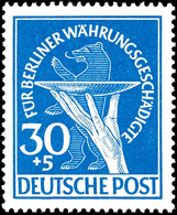 10 - 30 Pfg. Währungsgeschädigte Kpl., Postfrisch, Mi. 350.-, Katalog: 68/70 ** - Other & Unclassified