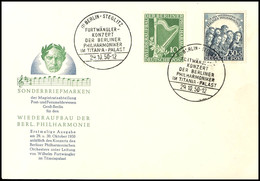 10 U. 30 Pfg. Philharmonie Auf Amtlichem FDC, Dazu Grußkarte Des Leiters Der Postabteilung, Mi. 300,-, Katalog: 72/73FDC - Sonstige & Ohne Zuordnung