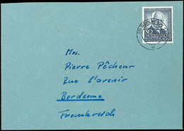 30 + 10 Pfg Helfer Der Menschheit Auf Portogerechtem Brief Von "(1) BERLIN SW 11 11.5.54" Nach Bordeaux / Frankreich, Ta - Sonstige & Ohne Zuordnung