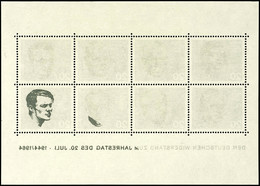 Widerstandskämpfer - Block Mit Markantem Abklatsch Von Graf Von Stauffenberg Auf Der Gummiseite, Postfrisch, Min. Gummib - Sonstige & Ohne Zuordnung