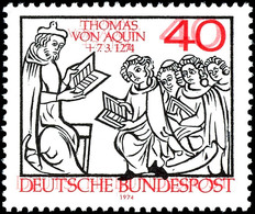 40 Pfg. Thomas Von Aguin, Mit Markantem Doppeldruck Der Roten Farbe, Postfrisch, Katalog: 795DD ** - Sonstige & Ohne Zuordnung