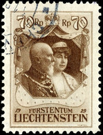 1929, Endwert Des Satzes, Gepr. Bühler, Tadellos, Mi. 170,--, Katalog: 93 O - Liechtenstein