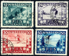 1933, 12 - 50 Gr. FIS, 4 Werte Komplett, Gestempelt, Die Billige 12 Gr. Kleine Dünnstelle, Die Anderen Werte Tadellos, M - Andere & Zonder Classificatie