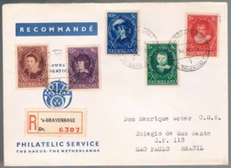 Nederland, 1955, 's-GRAVENHAGE-São Paulo - Lettres & Documents