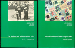 Anderson, Bänsch, Meyer, Porsche, Die Sächsischen Schwärzungen 1945, Band 1 Und 2, Ubstadtweiher 2001, 2003, Neuwertig - Autres & Non Classés