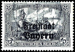 3 Mark Aufdruckausgabe Mit Zähnung A, Gestempeltes Kabinettstück, Gepr. Dr. Helbig BPP/Infla, Sehr Seltene Marke - Zumal - Sonstige & Ohne Zuordnung