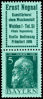 Ernst Negal + 5 Pfg Luitpold, Senkrechter Zusammendruck, Tadellos Postfrisch, Mi. 700.-+, Katalog: S1.10 ** - Sonstige & Ohne Zuordnung