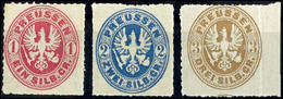 1 Silbergroschen, 2 Silbergroschen Und 3 Silbergroschen Freimarken, Je In A-Farbe, Tadellos Postfrisch, Unsigniert., Kat - Altri & Non Classificati