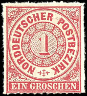 1 Groschen Dunkelrosarot, Farbfrisches Kabinettstück, Tadellos Postfrisch, Unsigniert., Katalog: 4 ** - Sonstige & Ohne Zuordnung