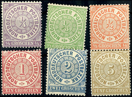 1/4 Gr. Bis 5 Gr. Freimarken, Kpl. Satz Mit 6 Werten, Tadellos Postfrisch, Unsigniert., Katalog: 13/18 ** - Other & Unclassified