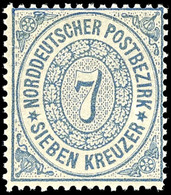 7 Kreuzer Grauultramarin, Farbfrisches Kabinettstück, Tadellos Postfrisch, Unsigniert., Katalog: 22 ** - Other & Unclassified