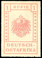 WUGA 1 Rupie Tadellos Ungebraucht Ohne Gummierung - Wie Verausgabt, Gepr. Köhler, Richter, Mi. 1.700.-, Katalog: V (*) - Deutsch-Ostafrika