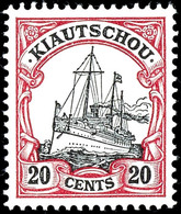 20 Cents Kaiseryacht, Tadellos Postfrisch, Unsigniert, Katalog: 22 ** - Kiautschou