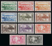 NEW HEBRIDES 1957 - Complete Set Very Fine Low Hinge MH* - Neufs