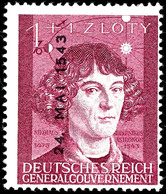 1 + 1Zl. Kopernikus, Dateneindruck Durch Vorsatz Nur Vom Linken Rand Fast Mittig, Der Rechte Dateneindruck Fehlt Gänzlic - Altri & Non Classificati