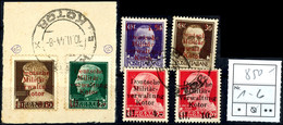 0,50 L. Auf 10 C. Bis 10 L. Auf 20 C. Freimarken, Tadellos Gestempelt, Gepr. Krischke BPP, Mi. 850.-, Katalog: 1/6 BS/o - Sonstige & Ohne Zuordnung