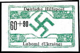 6 Pfg Bis 90 Pfg Luboml, Ungezähnt, Alle In Type I "dickes E", Tadellos Ungebraucht, Gepr. Zirath BPP, Mi. 1.300.- - Sel - Autres & Non Classés