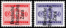 5 C., 10 C., 20 C., 30 C., 40 C. Und 50 C. Portomarken Mit Aufdruck In Type IV, Tadellos Postfrisch, Auflage Nur Je 50 E - Autres & Non Classés