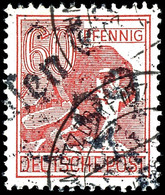 Helle 60 Schönhausen, Gestempelt, Pracht, Michel 550,- Gepr. Dr. Modry BPP, Katalog: 179VIa O - Other & Unclassified
