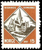 1930, 15 Ö. Todestag König Olaf II. Mit Plattenfehler "ÖRF" Statt "ÖRE", Tadellos Postfrisch, Unsigniert, Facit-Nr. 178I - Norvège