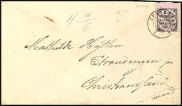 1872, Som Unbesörget Auf Rosalila Mit Kleinem Oberrand Auf Brief Von "CHRISTIANIA 10. VI 82" Nach Christianssand Mit Ank - Other & Unclassified