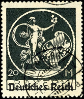 20 Mark Bayern Abschied In Type II Tadellos Gestempelt, Tiefst Gepr. Düntsch BPP Und Infla, Mi. 200.-, Katalog: 138II O - Other & Unclassified