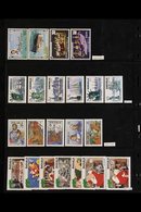 BRITISH WEST INDIES  NEVER HINGED MINT COLLECTION. Late 1960's To 1990's All Different Stamps & Mini-sheets On Stock Pag - Sonstige & Ohne Zuordnung