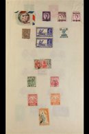 WORLD COLLECTION  19th Century To Early 1960's Mint & Used Mostly All Different Stamps On Leaves In An Old Binder, Inclu - Other & Unclassified