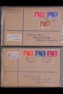 1937 CORONATION OMNIBUS  FIRST DAY COVERS Collection Of All Different Registered Covers, Mostly Addressed To Selfridges  - Sonstige & Ohne Zuordnung
