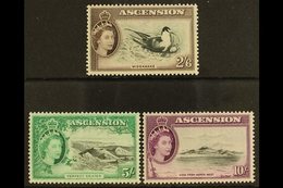 1956  High Values Set, 2s6d To 10s, SG 67/69, Never Hinged Mint (3 Stamps) For More Images, Please Visit Http://www.sand - Ascension (Ile De L')