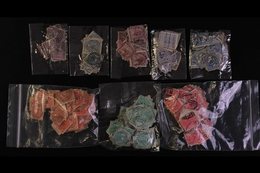 NEW SOUTH WALES  LITTLE TIN BOX With Around 500 1880's/90's Used ½d To 2d Values Duplicated In Old Cellophane Packets Wi - Other & Unclassified