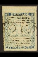 NEW SOUTH WALES  1850 2d Bright Blue Sydney View, Plate II Worn Impression, NO WHIP, SG 24e, Four Margins And Neat Uprig - Other & Unclassified