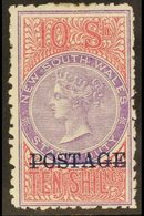 NEW SOUTH WALES  1894-1904 10s Mauve And Claret, Perf. 10, SG 274, Very Fine Mint. For More Images, Please Visit Http:// - Autres & Non Classés