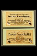 1952 BOOKLET SET  3s6d Vermillion & Deep Blue On Green Cover Booklets, SG SB 30/30a, Complete And Very Fine Containing 1 - Other & Unclassified