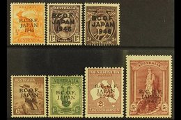 BRITISH COMMONWEALTH OCCUPATION FORCE (JAPAN)  1946-47 Complete Overprinted Set On Stamps Of Australia, SG J1/J7, Never  - Other & Unclassified