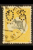 OFFICIAL  1915 5s Grey & Yellow Roo Punctured 'OS', SG O37, Fine Cds Used, Good Centring, Small Mark At Lower Right Corn - Altri & Non Classificati