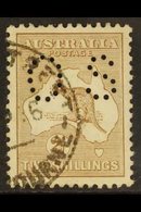 OFFICIAL  1915 2s Brown Roo Punctured 'OS', SG O36, Very Fine Cds Used, Very Fine Centring, Fresh & Attractive. For More - Andere & Zonder Classificatie