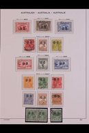 OFFICIALS  1931-1933 COMPLETE SUPERB CDS USED COLLECTION In Hingeless Mounts On A Page, Includes 1931 Air Set Incl 6d Se - Other & Unclassified