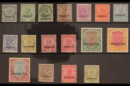 1933-1937  KGV 1933-37 Complete Set (SG 1/14), Plus 1934-37 1a, 3a And 4a (SG 16, 18 & 19), Very Fine Mint. (17 Stamps)  - Bahrain (...-1965)