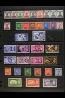 1942-52 MINT KGVI COLLECTION  Presented On A Stock Page. Includes 1942-45 Range With Most Values To 12a, 1948 Silver Wed - Bahrein (...-1965)