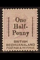 1888  "One Half-Penny" Surcharge On 3d, Pale Reddish Lilac & Black, A Couple Of Tiny Gum Thins, SG 29, Fine Mint. For Mo - Other & Unclassified