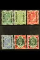 1904-13  Complete Overprint Set On Stamps Of Edward VII Incl Both ½d And Both 1s Shades, SG 66/71, Fine Mint. (6 Stamps) - Other & Unclassified