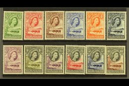 1955-58  "Baobab Tree And Cattle" Definitives Complete Set, SG 143/53, Very Fine Never Hinged Mint. (12 Stamps) For More - Andere & Zonder Classificatie