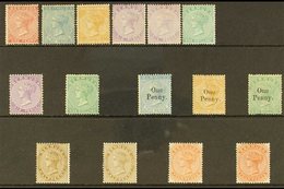 1865-1903 CC WATERMARK COLLECTION.  A Valuable Old Time Mint Or Unused Collection With Vibrant Colours, Presented On A S - Bermuda