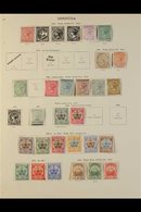 1865-1936 MINT ONLY COLLECTION  Presented On Printed "New Ideal" Album Pages & Includes 1865 CC Wmk 1d Pale Rose & Perf  - Bermudes