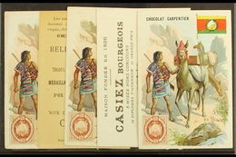1908  Stamp Designs On Advertising Cards, All Different, Seldom Seen (5 Cards) For More Images, Please Visit Http://www. - Bolivië
