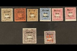 1895 "BRITISH EAST AFRICA" HANDSTAMPS  On "Light And Liberty" Types Of 1890, A Useful Mint Or Unused Group With ½a, 3a,  - British East Africa